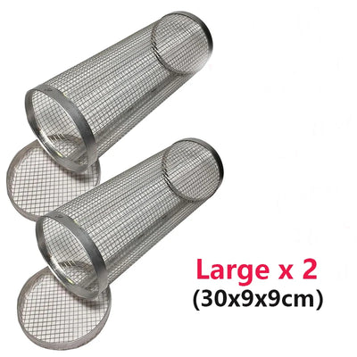 Rolling BBQ Grill Basket