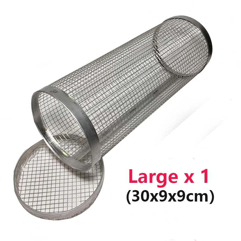 Rolling BBQ Grill Basket