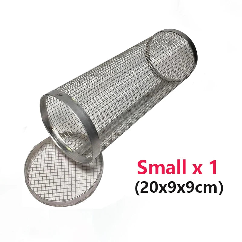 Rolling BBQ Grill Basket
